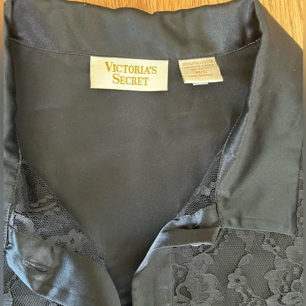 Vintage Black Long Sleeve Lace Shirt Dress
